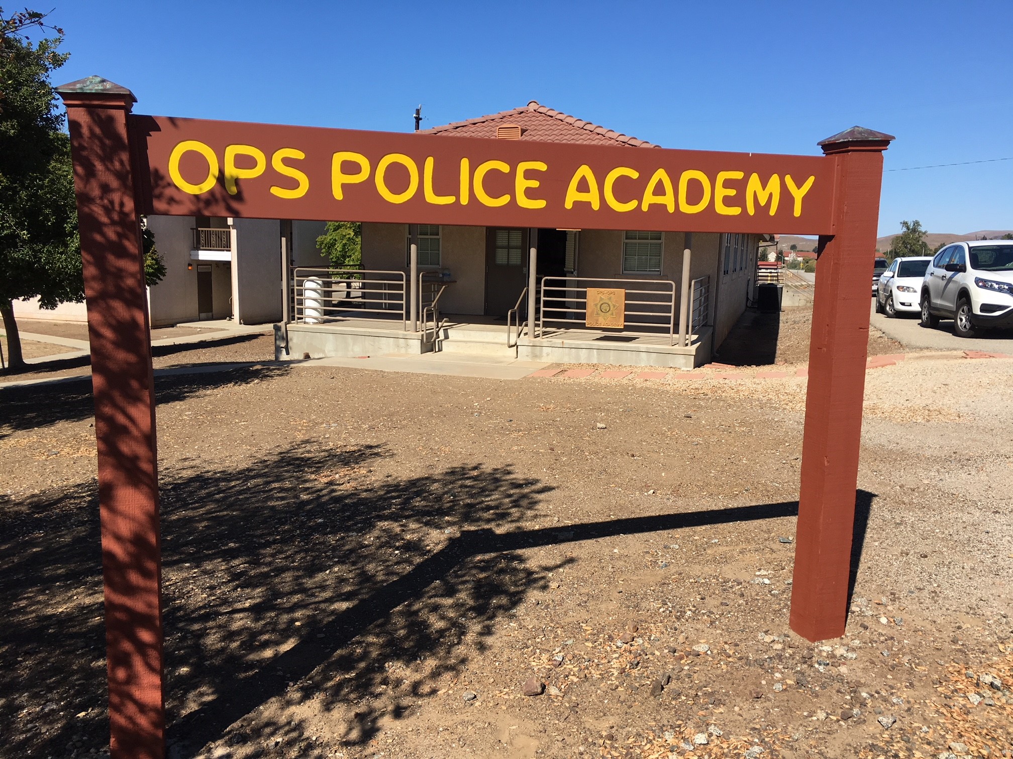 Police Academy Sign